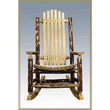 Montana Woodworks Glacier Country Collection Log Rocker Montana Woodworks
