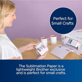 Brother Sublimation Printer, Color Ink Cartridge Set and 100 Sheets Sublimation Paper
