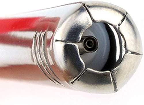 6 Pack - Vezee Fuel Included Handi BBQ Grill Click Flame Long Stem Lighter - Refillable Butane Gas Candle Fireplace Kitchen Stove Wind Resistant, Red Vezee