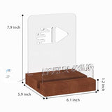 hopeme Light Up Now Playing Vinyl Stand, RGB LED Record Display Holder, Solid Wood Base with Customizable Lighting, Now Playing Vinyl Album Storage for Music Lovers hopeme