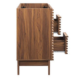 Modway Render 48" Double Sink Compatible (Not Included) Bathroom Vanity Cabinet in Walnut Modway