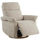 CHITA Power Recliner Chair, Electric Triple-Motor Swivel Glider Nursery Rocking Chair with Adjustable Power Headrest and Lumbar Support, GREENGARD Gold Certified, Solid Wood Base, Khaki Grey