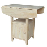 IC International Concepts T-3638DPG Bistro Table, Unfinished IC International Concepts