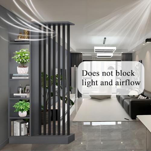 Room Divider with Shelves, Entrance Hall Partition Screen Column Floor to Ceiling - Freestanding Room Divider with Storage Shelf, Easy Assembly Freestanding Decor for Bedroom, Office Horseo