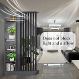 Room Divider with Shelves, Entrance Hall Partition Screen Column Floor to Ceiling - Freestanding Room Divider with Storage Shelf, Easy Assembly Freestanding Decor for Bedroom, Office Horseo