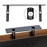 QEEIG Black Bathroom Shelves Over Toilet Wall Mounted Floating Shelves Farmhouse Shelf Toilet Paper Holder Small 16 inch Set of 3 (019-B3) QEEIG