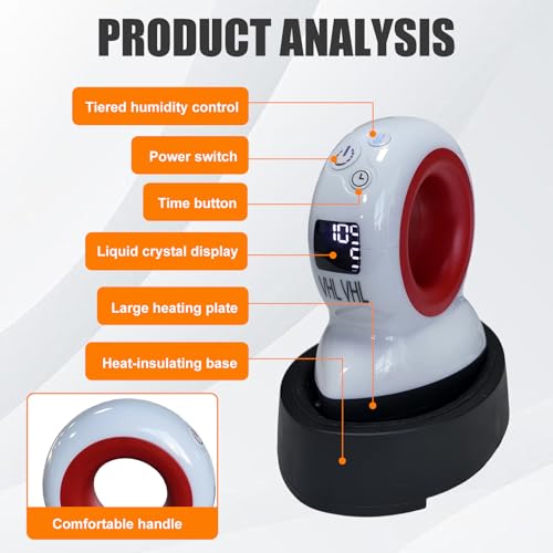 VHLVHL mini Heat Press Machine for T-Shirts with Vibration Function is Compact and Lightweight, Suitable for T-Shirts, Shoes, Hat VHLVHL