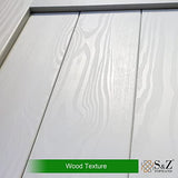 S&Z TOPHAND® 36in x 84in MDF Barn Door with 6.6FT Sliding Door Hardware Kit, 24-54in Solid Barn Door Slab Covered with Water-Proof PVC Surface S&Z TOPHAND