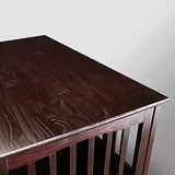 Casual Home Wooden Large Pet Crate, End Table, Espresso, 24 x 36.5 x 29.5 in Casual Home