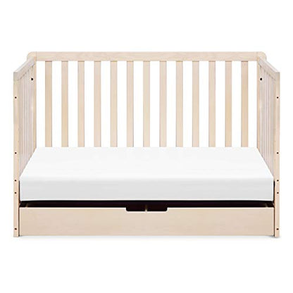 Carter's by DaVinci Colby 4-in-1 Convertible Crib with Trundle Drawer in Washed Natural, Greenguard Gold Certified, Undercrib Storage