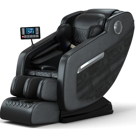 DOVRYTHEN Zero Gravity Full Body Massage Chair - 4.7" Extendable Footrest for Tall Users 5ft-6'3",Lumbar Heat & Foot Rollers, Relieve Back Pain for Sedentary Workers/Tall Users (Home Office) DOVRYTHEN
