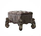Acme Versailles Vanity Stool in Antique Platinum ACME Furniture