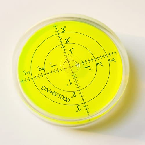Magnetic Round Bubble Level Tool Bullseye Inclinometer Machinist Pocket Precision Spirit String Circular - Trailer Rv Leveling System Blocks Table Post Indicators Camper Leveler Magnet 2.4 Inch 60mm GEONASSUR