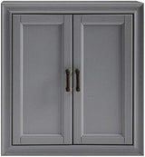 Crosley Furniture Tara Wall Mounted Bathroom Storage Medicine Cabinet with Shelves, Vintage Gray Crosley Furniture