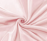 MILVOWOC Twin Satin Sheet - Light Pink, Soft Bottom Fitted Sheet - 1 Piece MILVOWOC