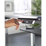 WorkPro® Electric 60"W Height-Adjustable Standing Desk with Wireless Charging, Black WorkPro