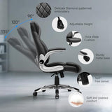 GTPLAYER Big and Tall High Back Office Chair 400LBS Wide Leather Executive Chair Height Adjustable Lumbar Support & Armrests, Comfy Desk Gaming Chairs Computer Swivel Chair, Black GTPLAYER