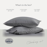 BELADOR Silky Soft Twin XL Sheet Set - Luxury Bed Sheets for Twin XL Size Bed, Secure-Fit Deep Pocket Sheets with Elastic, Breathable Hotel Sheets and Pillowcase Set, Wrinkle Free Oeko-Tex Sheets BELADOR