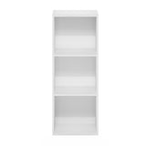 Furinno Pasir 3-Tier No Tool Assembly Open Shelf Bookcase, White Furinno