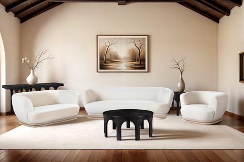 Meridian Furniture 99076Black-T Westfield Collection Art Deco Console Table with Rich Black Oak Finish, Oak Veneer, Mixture of Solid Wood and MDF, 70" W x 18" D x 31" H, Black Meridian Furniture