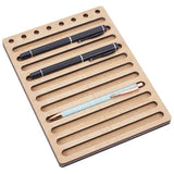 BENECREAT 11 Slot Ink Pen Jig for Laser Engraving, 6.5x8.6inch MDF Ink Pen Holder, Creative Pen Maker Fixing Jig for Customs Engravers, 5.8x0.4inch Inner Diameter BENECREAT