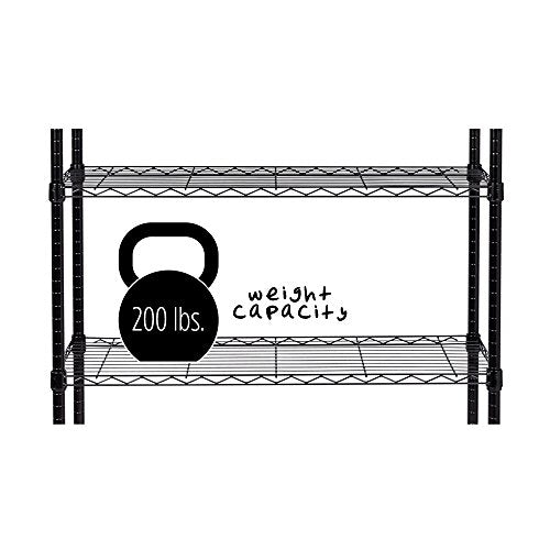 Honey-Can-Do SHF-01442 Storage Shelving, 5-Tier, Black Honey-Can-Do