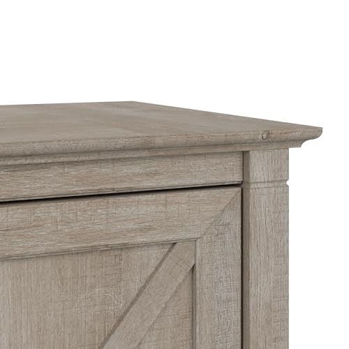 Bush Furniture Key West 2 Drawer Lateral File Cabinet in Washed Gray | Document Storage for Home Office | Accent Chest with Drawers - WoodArtSupply