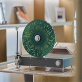 CoolGeek VS01 Vertical Record Player with Built-in Subwoofer & Speakers, Premium Hi-Fi Turntable with AT-3600L Stylus, Anti-Vibration Upright Vinyl Player for Home Decor (33/45 RPM) (Green) COOLGEEK