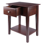 Winsome Wood Shaker Accent Table, Antique Walnut Winsome