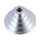 Mobestech Multi-Groove Wheel Heavy Duty Pulley A Type 5 Groove Pulley Drill Press Pulley 5-Step Pulley for V- Shaped Timing Belt Aluminum Alloy Mobestech