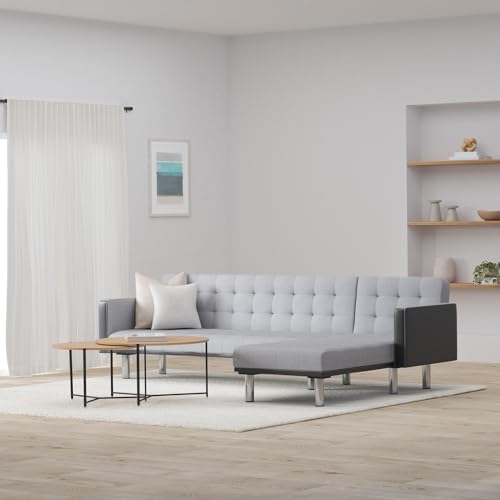vidaXL Sofa Lounge Suite Day Bed Chaise Reclining Futon Couch L-Shape 2 Colors vidaXL