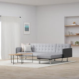 vidaXL Sofa Lounge Suite Day Bed Chaise Reclining Futon Couch L-Shape 2 Colors vidaXL