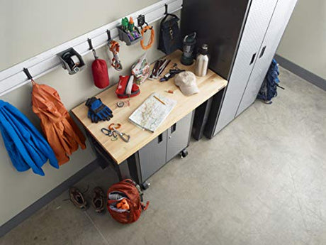 Gladiator 4' Adjustable Height Hardwood Workbench, GAWB04HW Gladiator