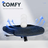 FLEXISPOT OC3 Cloud Ergonomic Office Chair with Footrest, Mesh Back Computer Chair, Home Office Desk Chairs, with Adjustable Lumbar Support/3D Headrest/Reliable Base, Elastic Foam Seat, Black, Cloud-F FLEXISPOT