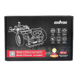 OSOYOO Model 3 Robot Car DIY Starter Kit for Arduino,Educational Motorized Robotics, Remote Control App, Learning How to Code, IOT Mechanical Coding for Teens and Adults OSOYOO