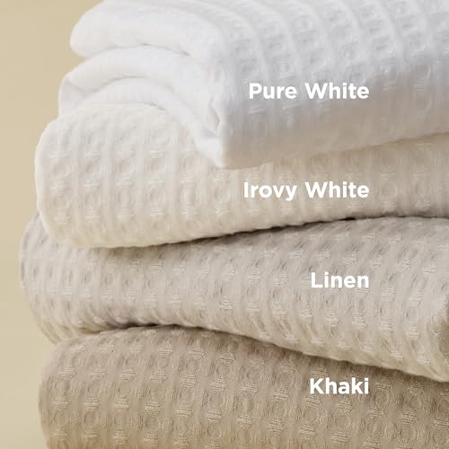 Bedsure Luxury Waffle Duvet Cover Queen Size - Textured Duvet Cover Set, Soft, Breathable Bedding Set (90"x90") with 2 Pillow Shams for All Season, Linen, Comforter Sold Separately Bedsure