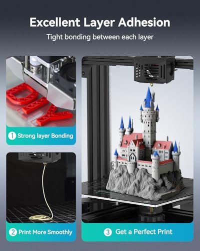 SUNLU PETG Filament 1.75mm, Strong 3D Printer Filament, Less Stringing Good Layer Adhesion High Toughness, PETG Filament 1.75 ±0.02mm, 1kg Spool (Black) SUNLU