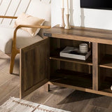 Walker Edison Georgetown Modern Farmhouse Double Barn Door TV Stand for TVs up to 80 Inches, 70 Inch, Rustic Oak, Without Fireplace, 15.75 x 70 x 24 inches Walker Edison