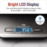 KitchenOra Digital Food Kitchen Scale, 11lb/5kg Capacity with 1g Precision, 5 Units (g/oz/lb:oz/ml/fl'oz), 304 Stainless Steel Surface, Backlit LCD, Tare Function for Cooking, Baking, Keto & Meal Prep