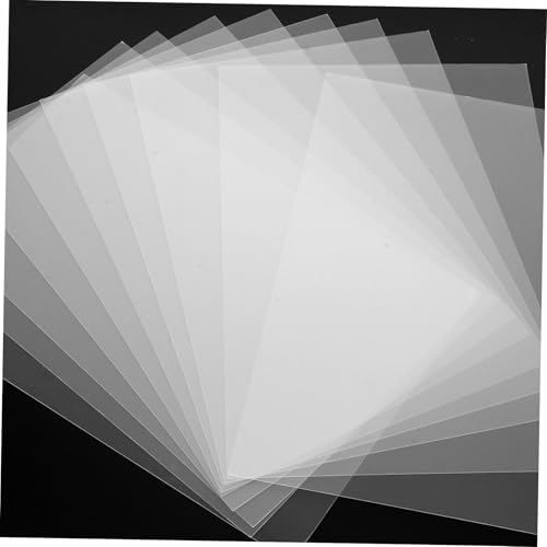 Alipis 10pcs Sheets Shrink Film Hot Heat Shrink Making for Shrinking Craft Art Maker Jewelry Shrinkable Wrapping Key Material Supply Heat Shrink Material Transparent Alipis