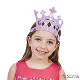 DIY Foam Princess Crown Kits - Makes 12 Tiara Crowns - Party Crafts and Activity Kits for Kids Fun Express