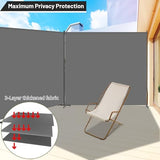 Room Divider, 72x72Inch Large Single Panel Privacy Screen for Room Separation,Free Standing Partition Wall with Thickened Fabric,Portable for Office,Bedroom,Patio,Gray FCCRETA