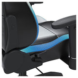 Signature Design by Ashley Lynxtyn Swivel Home Office Gaming Chair with LED Lighting, Black & Gray Signature Design by Ashley