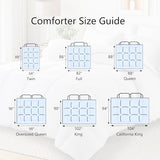 TEXARTIST Premium 2100 Series Twin Comforter All Season Breathable White Comforter Soft 4D Spiral Fiber Quilted Down Alternative Duvet with Corner Tabs Luxury Hotel Style (64"x88") TEXARTIST