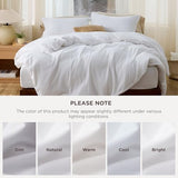 Bedsure Duvet Cover King Size - Soft Double Brushed Bedding Set for Kids & Adults, Zipper Closure, 3 Pieces, Includes 1 Duvet Cover (104"x90") & 2 Pillow Shams, NO Comforter, White Bedsure