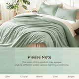 Litanika Comforter Set, Lightweight Solid Bedding Comforter Set, Fluffy Down Alternative Bed Set, Sage Green, King Litanika