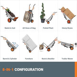 Worx WG050 8-in-1 Aerocart Garden Cart/Wheelbarrow Heavy Duty/Dolly WORX