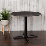 BizChair 36" Round Multi-Purpose Conference Table in Rustic Gray BizChair