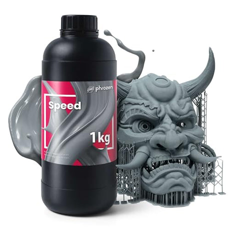 phrozen 3D Printer Rapid Resin [Speed], 405nm LCD UV-Curing Photopolymer Resin, Low Shrinkage, High Precision Printing, Low Odor, Non-Brittle, Easy to Print, and Fast Printing (1KG) phrozen