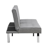 anwickjeff Futon Sofa Bed Couch, Modern Loveseat Sleeper, 3 Seater Sofa Couch Bed, Convertible Folding Love Seat Daybed for Small Spaces, Office, Bedroom,Dorm (Gray) anwickjeff